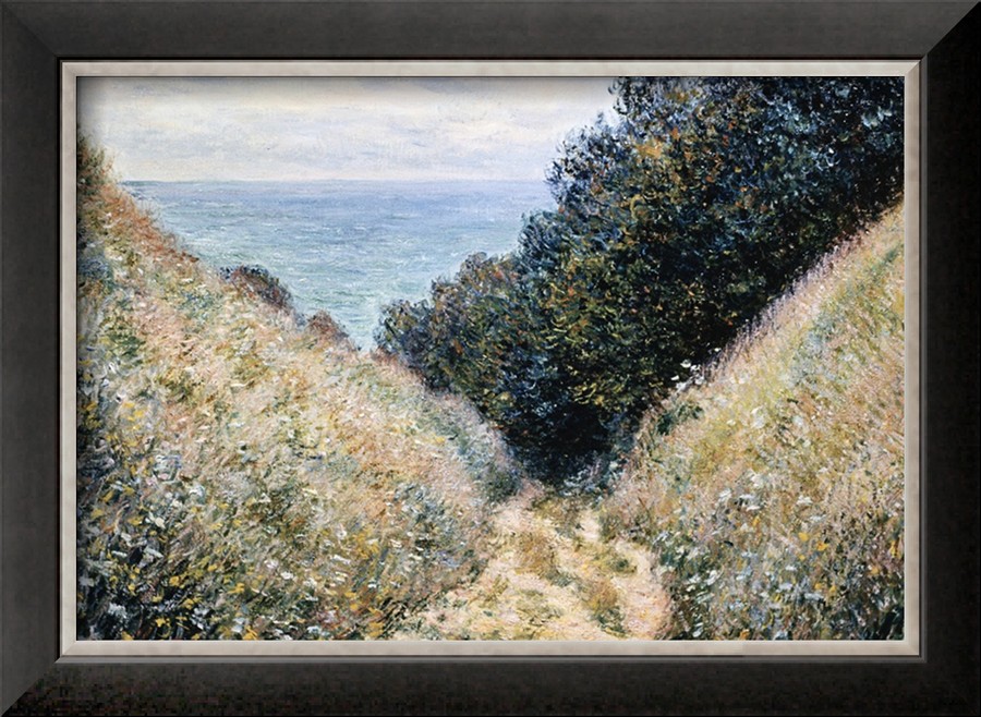 Road at La Cavee, Pourville - Claude Monet Paintings